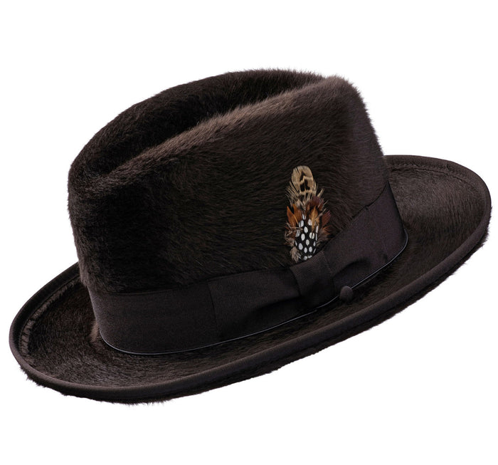Alpha Godfather Homburg Beaver Hat