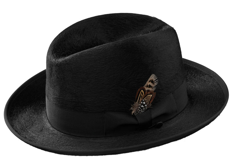 Alpha Godfather Homburg Beaver Silk Hat - Main Image