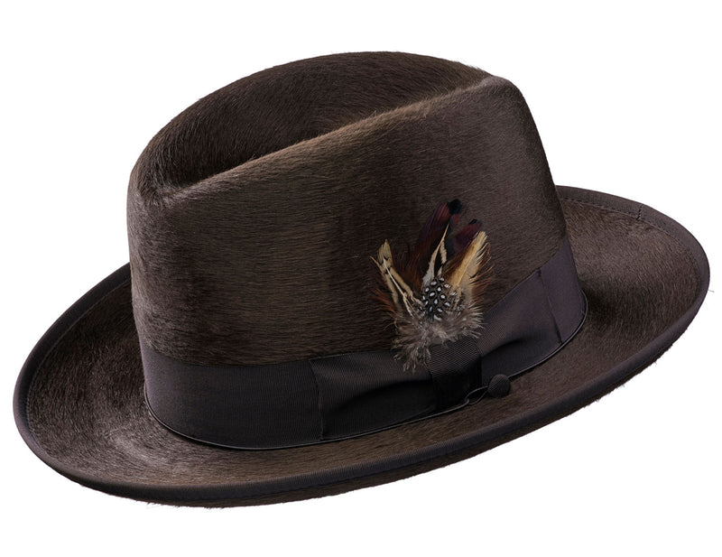 Alpha Godfather Homburg Beaver Silk Hat