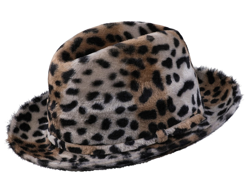 Petro Leopard Hat Leopard Fedora Hat | Selentino Hat – Selentino Hats